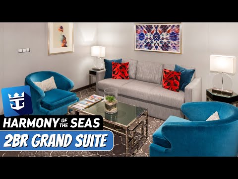 Harmony of the Seas Grand Suite, 2 Bedrooms walkthrough tour