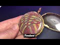 FANTASTIC TECHNIQUE. NEW WAY TO USE POLYMER CLAY AND WIRE. PENDANT TUTORIAL.