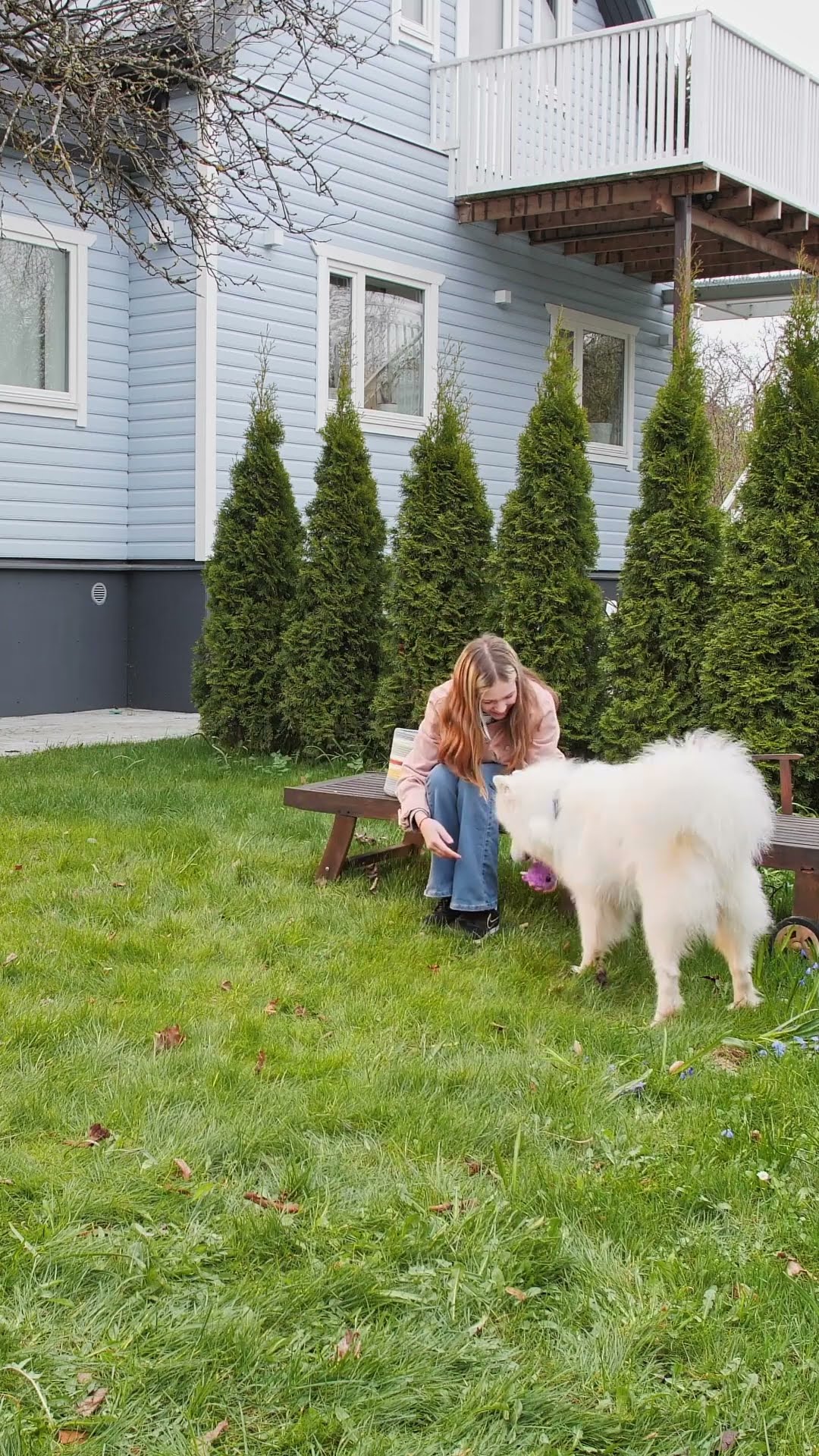 Cooper plays outside with Beanie Bouncers #ty #beaniebouncers