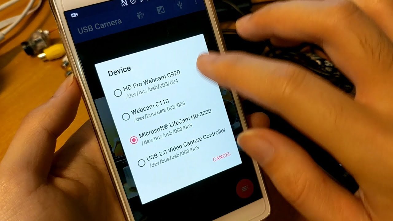Connect multiple video devices on Android via USB Camera app - YouTube