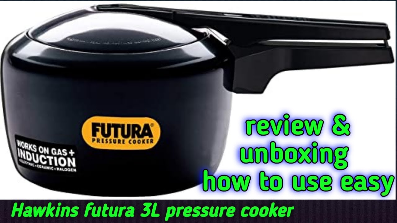 Futura Hawkins 3-Litre Hard Anodized Induction Compatible Pressure Cooker,  Small, Black