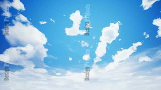 Time lapse of cloudscape with summer sun