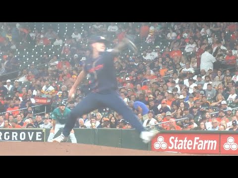 Hunter Brown Slow Motion Pitching Mechanics (3rd Base Side View) - YouTube