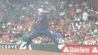 Hunter Brown Slow Motion Pitching Mechanics (3rd Base Side View)