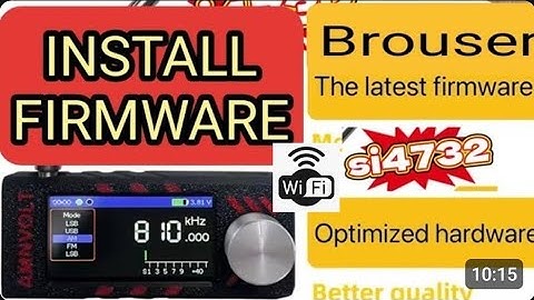 WIFI - Si4732 Mini Receiver Install Firmware v2.28