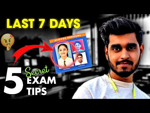 5 SECRET STUDY TIPS FOR EXAMS | STUDY SMART TIPS | BECOME TOPPER