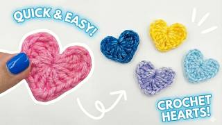 How to Crochet a HEART (mini size) - For Absolute Beginners