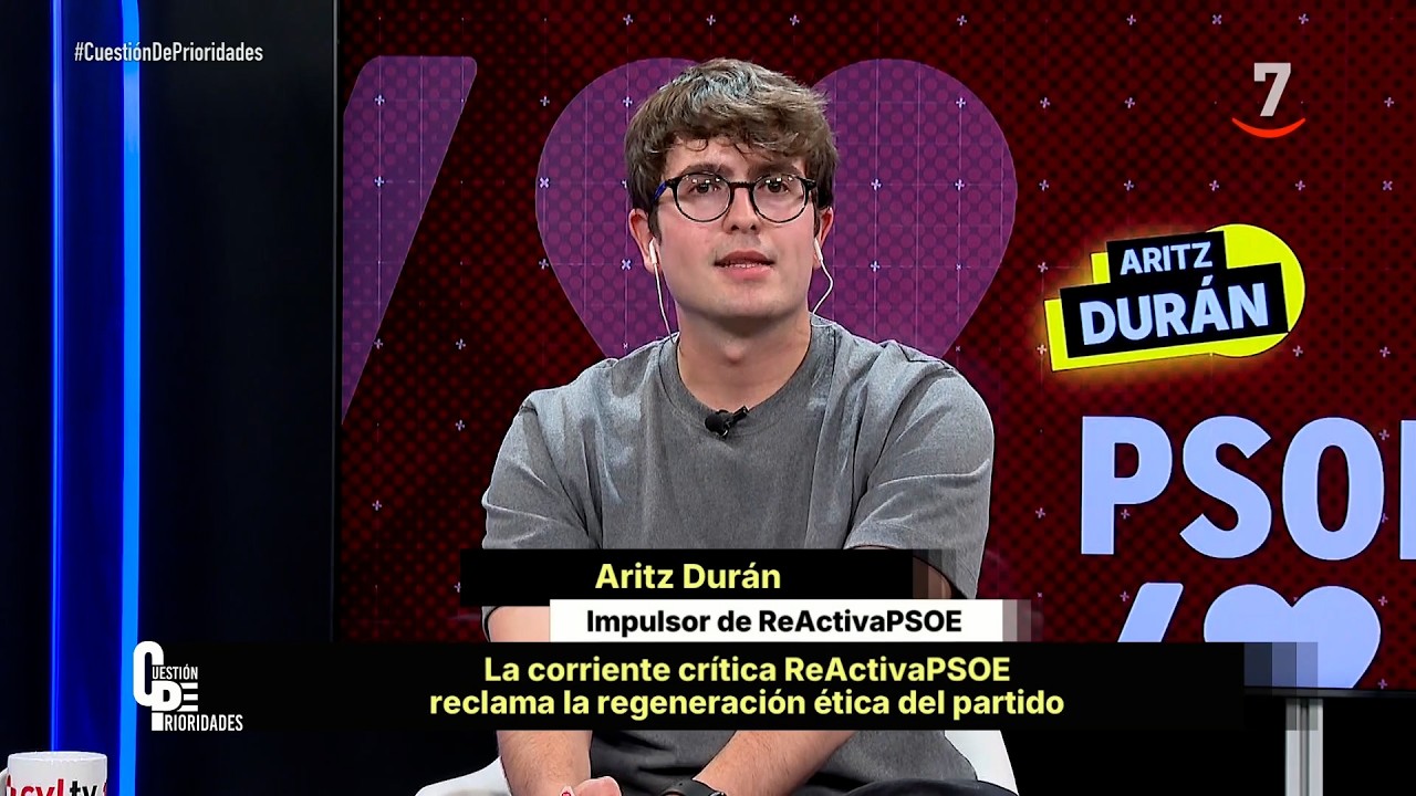 Aritz Durán (ReActivaPSOE): 'Queremos un Congreso Federal extraordinario y elecciones anticipadas'