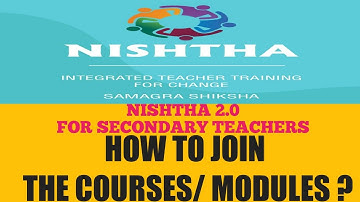 NISHTHA 2.0 | SECONDARY TEACHERS | HOW TO JOIN THE COURSES| MODULES