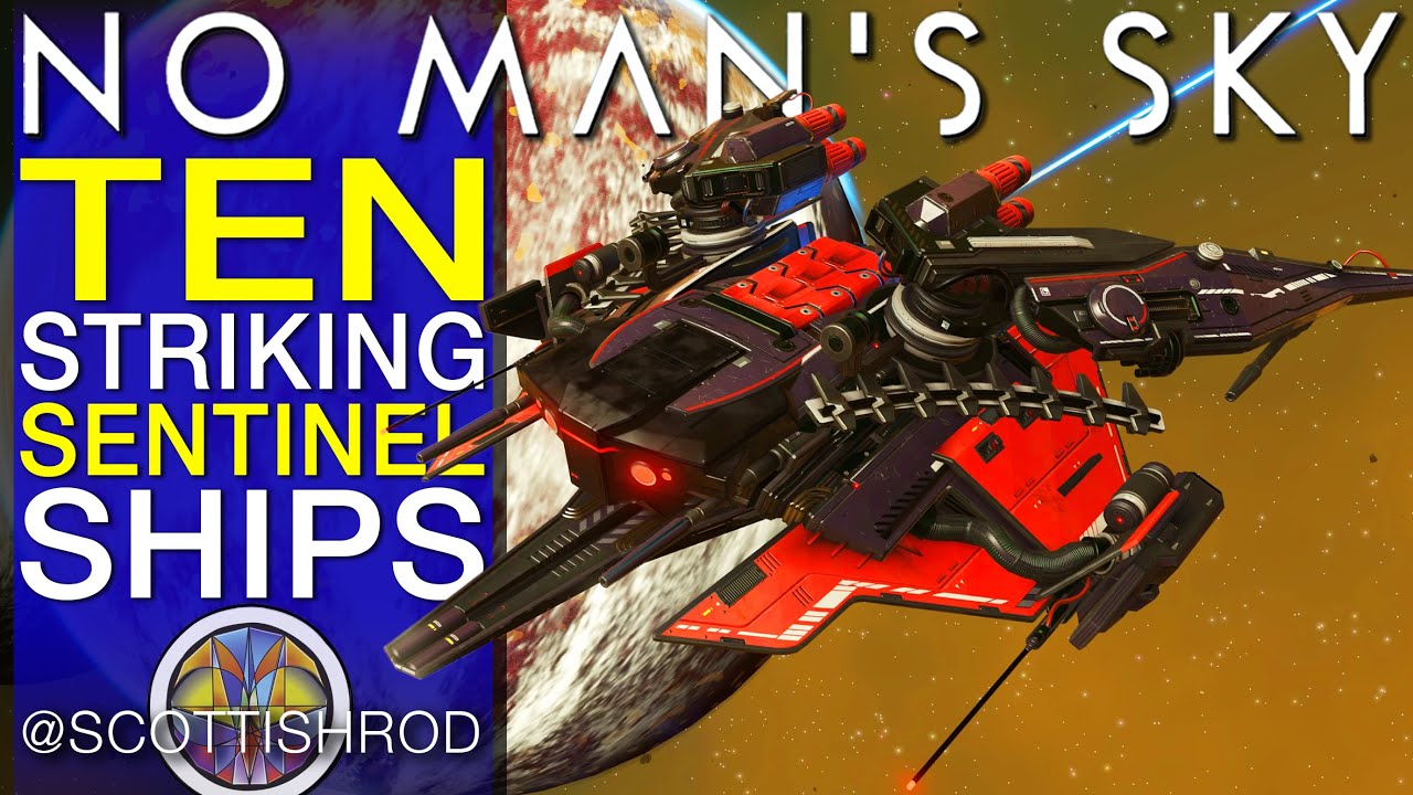 10 Rare Striking Sentinel Ships SClass Upgraded Slots No Man's Sky