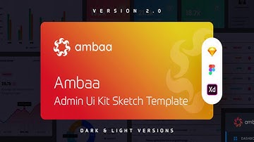 Ambaa - Admin Ui Kit Sketch Template | Themeforest Website Templates and Themes