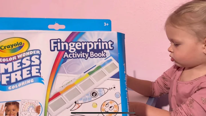 Crayola Color Wonder Mess Free Fingerprint Activity Book Painting | Make It Monday | Random Reviews