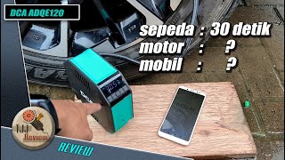 DCA ADQE120 Cordless Mini Air Pump Review – Practical for Cars & Motorcycles