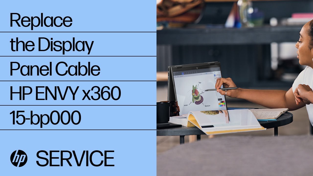 Replace the Display Panel Cable | HP ENVY x360 15-bp000 | HP