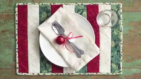 Quilt-As-You-Go Place Mat