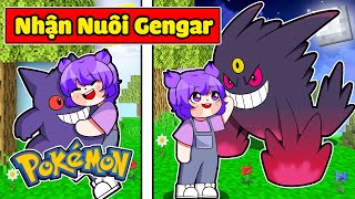 NABEE BẤT NGỜ NHẬN NUÔI GENGAR POKEMON SIÊU CUTE TRONG MINECRAFT*NABEE NUÔI GENGAR POKEMON 😍👾