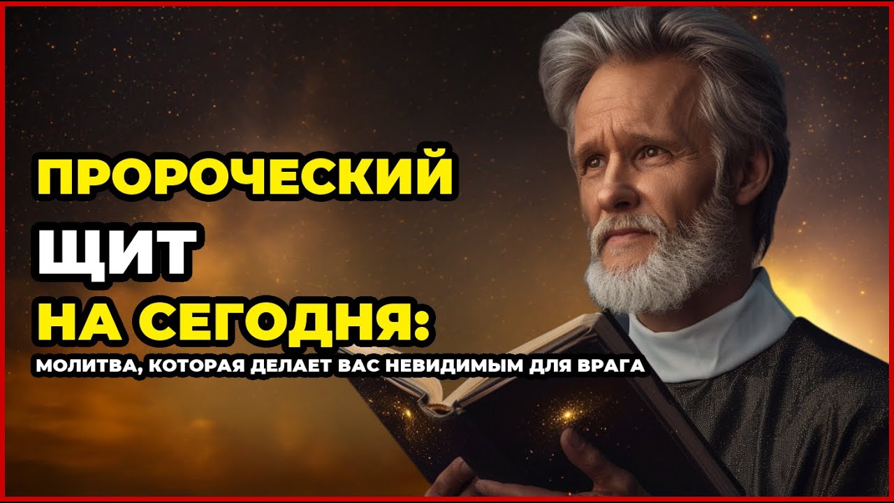 ПРОРОЧЕСКИЙ ЩИТ НА СЕГОДНЯ: МОЛИТВА, КОТОРАЯ ДЕЛАЕТ ВАС НЕВИДИМЫМ ДЛЯ ВРАГА