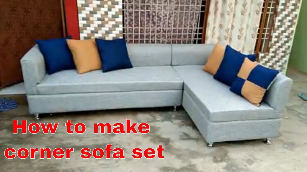 Watch this video on how Corner Sofa Set is Made. New Model Latest
