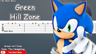 Video thumbnail of "Sonic The Hedgehog - Green Hill Zone Guitar Tutorial"