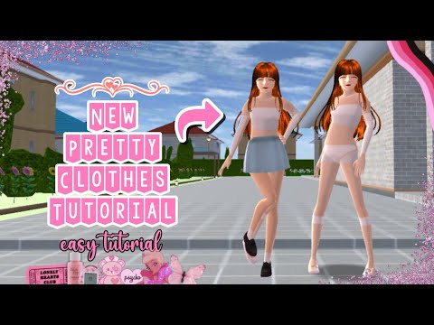 New Pretty Clothes Tutorial | SAKURA School Simulator | Gweyc Gaming