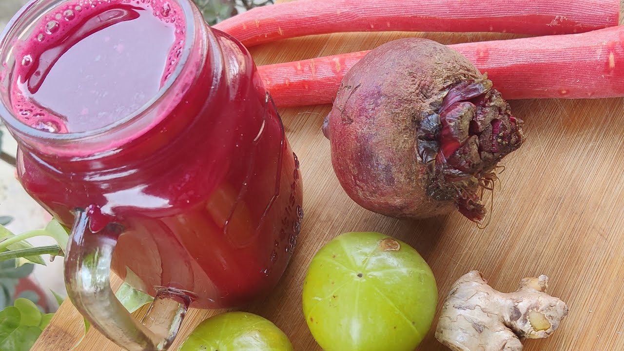 5 मिनट के अंदर बन जाने वाला जूस | Carrot-Beetroot-Amla Juice | Make Fresh  Vegetable Juice at home - YouTube