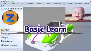How to use Zmodeler? | Android v2.5 beta | Basic Editing / Importing /Transforming /exporting.