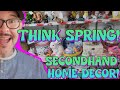 Vintage secondhand spring easter home decor shopping  antique mall shopping  shop with me