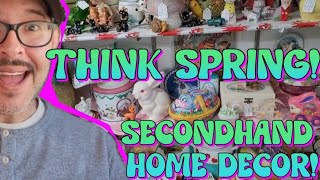 Vintage Secondhand Spring Easter Home Decor Shopping | Antique Mall Shopping | Shop With Me
