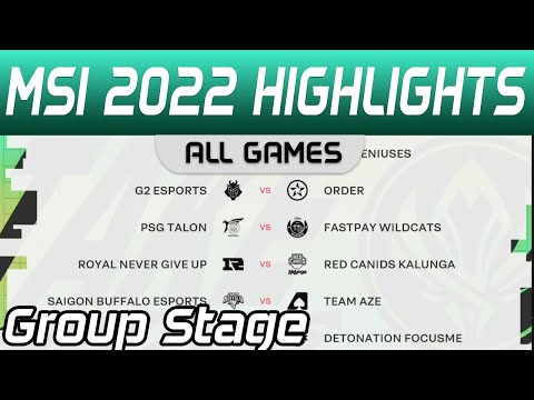 MSI highlights Day 3 Group Stage All Games MSI 2022 by Onivia