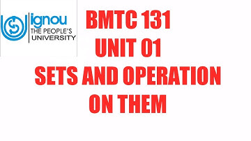 IGNOU BSCG MATHEMATICS BMTC131 CALCULUS UNIT 1 SETS AND OPERATION ONTHEM #SUBSET  #PROPER SUBSET