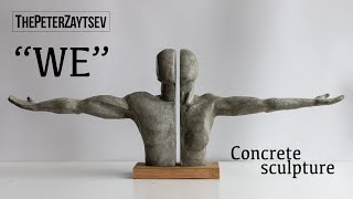 DIY создание бетонной скульптуры 