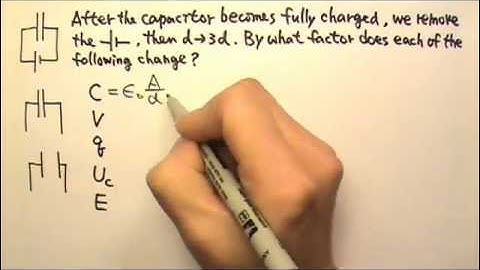 AP Physics 2: Static Electricity 32: Changing C of an Isolated Charged Capacitor