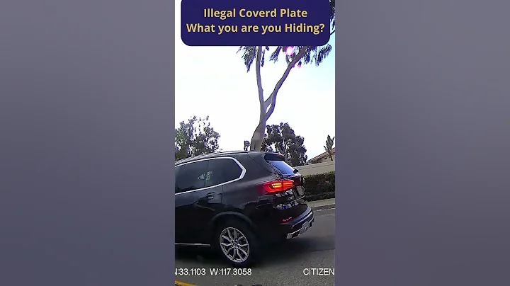 A tinted plate cover won’t keep you hidden—it’ll just get you pulled over. #shorts