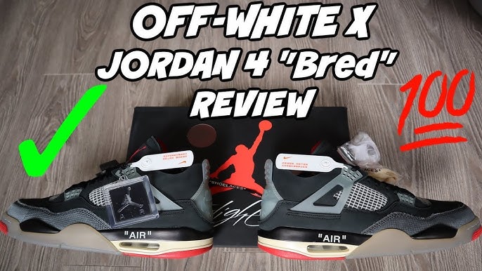 Unreleased Off-White™ x Air Jordan 4 Bred 2023 Review 