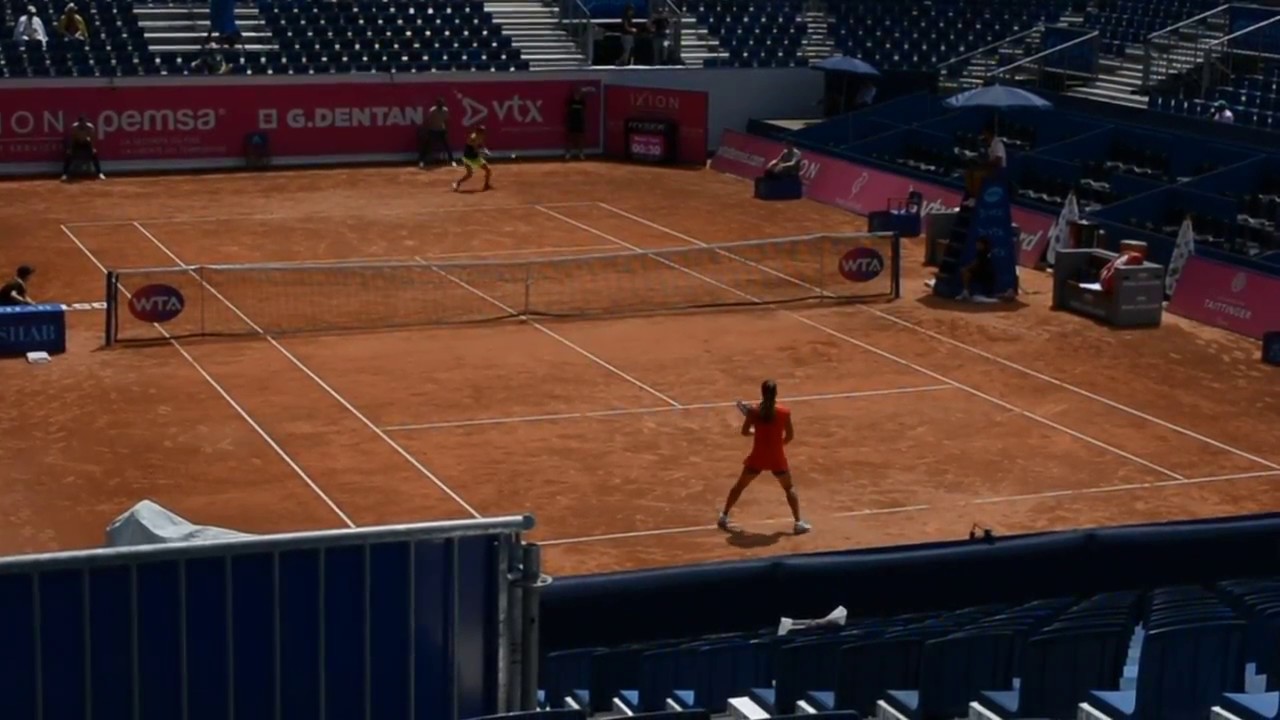 T. Korpatsch vs. M. Sakkari Gstaad Court Level View