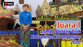 Juara 1 lomba dalang cilik Karanganyar | Gibran Maheswara