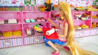 Dessert Cake Cafe for Barbie Dolls Toko roti Padaria Boulangerie Bäckerei الحلوى مقهى