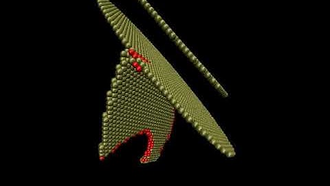 Dislocation motion in Twin Boundary 100 plane