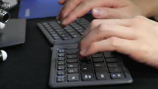 Jelly Comb 折りたたみ式パンタグラフキーボード 打鍵音【ASMR】Keyboard Typing Sound