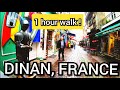  walking dinan french medieval town bretagne france  4k