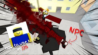 How to use NPC's Tutorial on JJS explained by a Dummy | Jujutsu Shenanigans | Roblox |