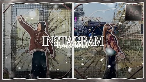 Instagram inspired transitions! || After Effects Tutorial