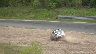 Track Day in Nemuno žiedas (accidents on wet)