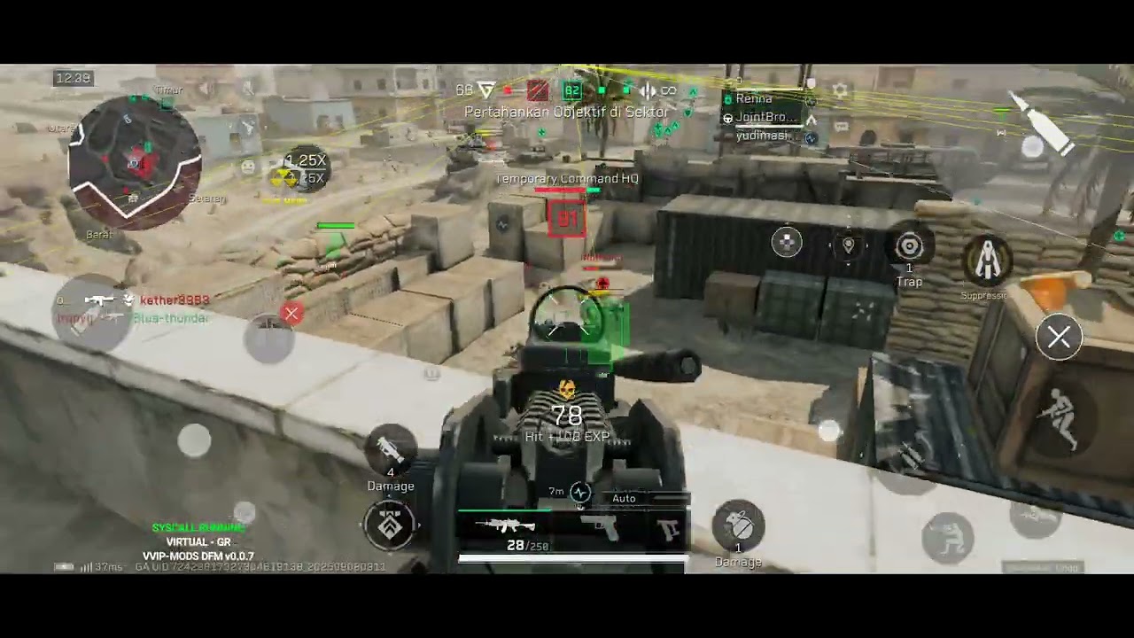 CHEAT DELTA FORCE | APK MOD MENU DFM | ESP, AIMBOT, MAGIC BULLET | VVIPMODS 8 SEPTEMBER 2025