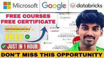 Top 5 Free Certifications 2025 | Google, Microsoft  Free Courses + Free Certificate 🔥