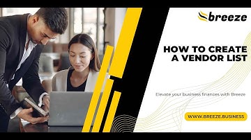 How to create a vendor list on Breeze Invoicing Software