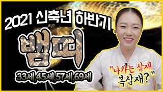 2021년 하반기 뱀띠운세!! 00만 조심하면 나가는삼재 술술 풀린다! 33세,45세,57세,69세  (천안…