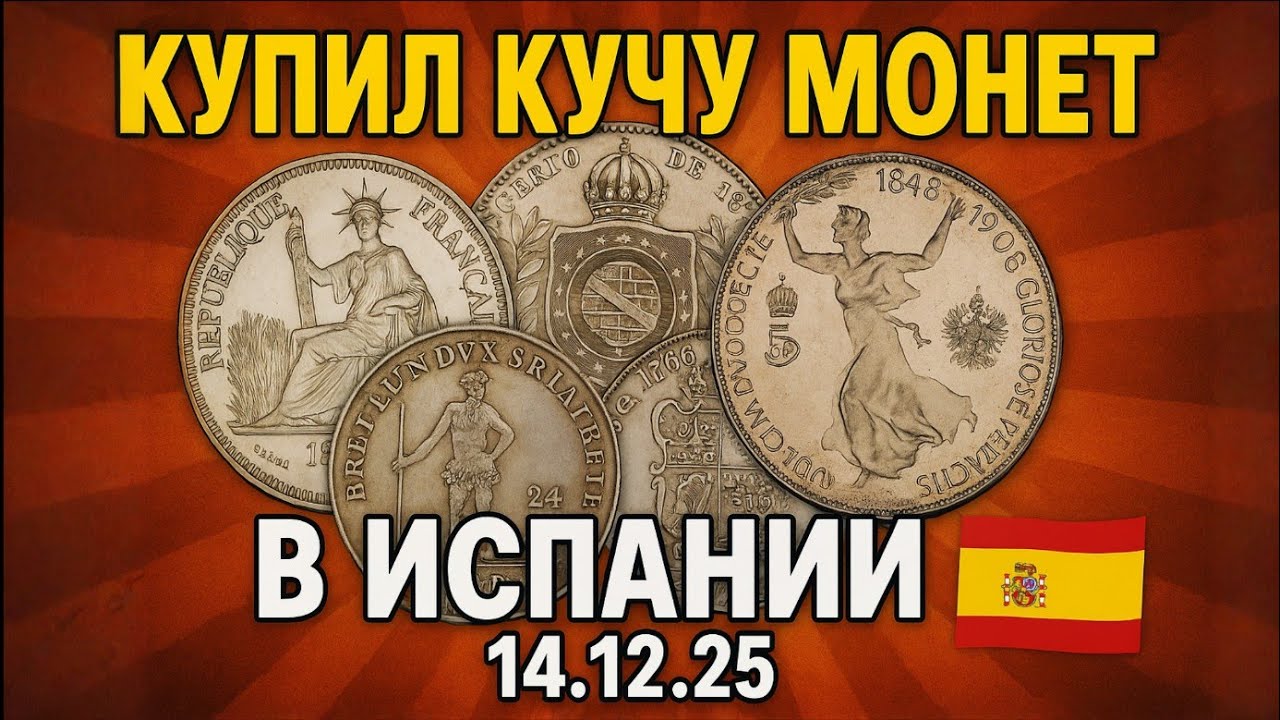 НЕВЕРОЯТНАЯ НАХОДКА! Купил РЕДКИЕ монеты в Испании! 💰