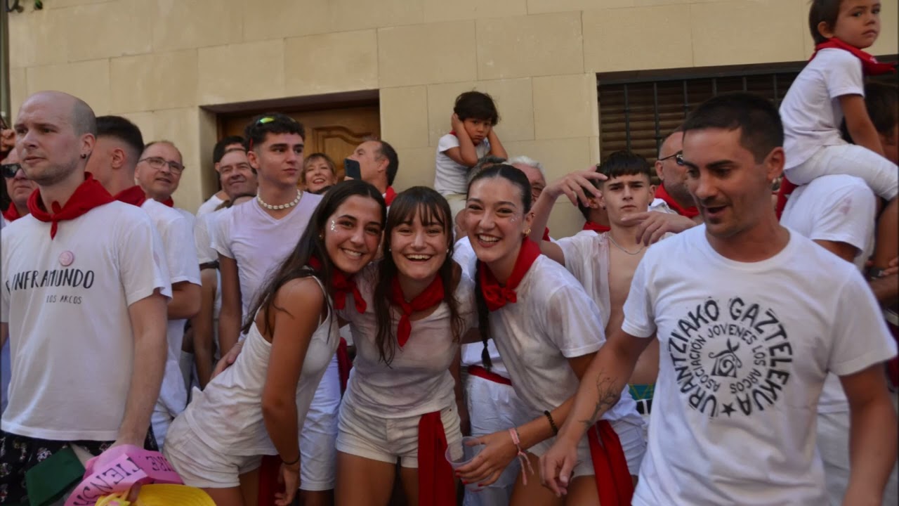 LOS ARCOS NAVARRA, COHETE Y PASACALLES. 14-8-2023, Fede