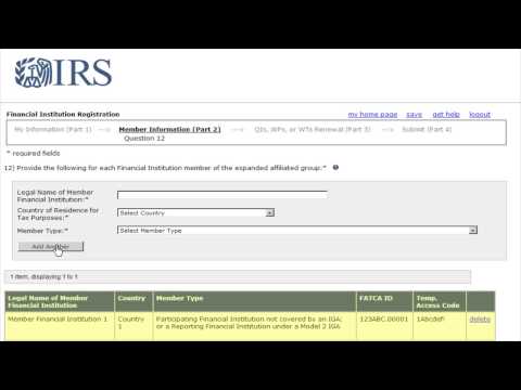 FATCA Registration Part 2 - IRS Tax Aid - Tax Problem Information Trucker Tax Help